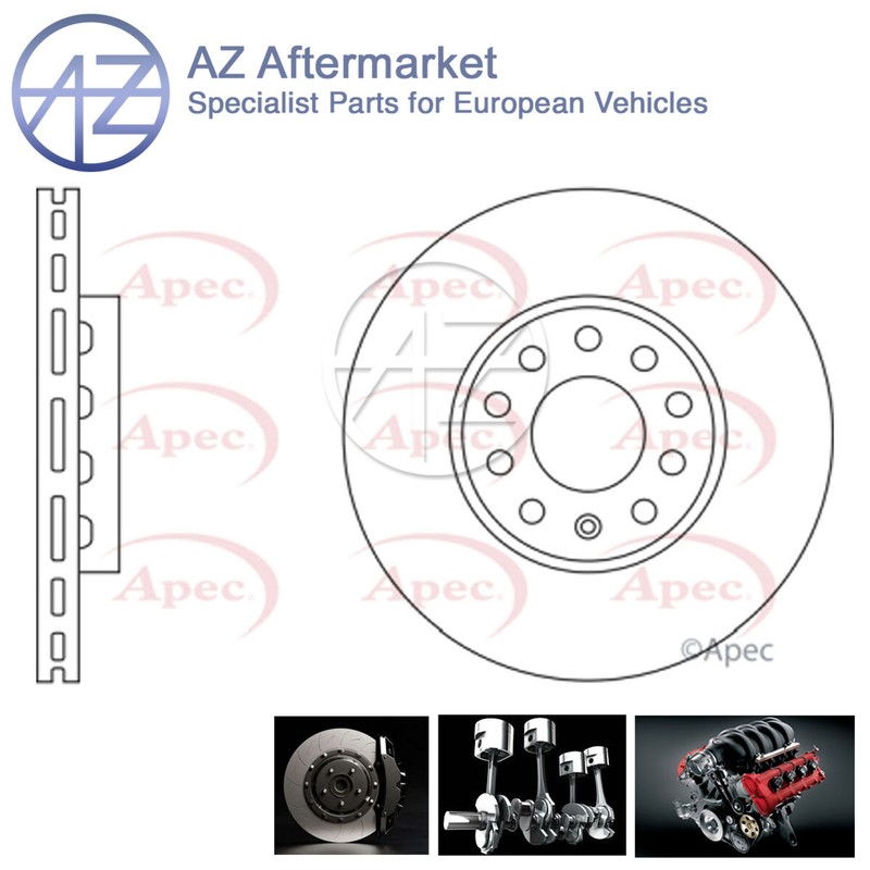 Fits Audi A4 1995-2009 VW Passat 1997-2005 AZ Front Brake Disc 8E0615301Q