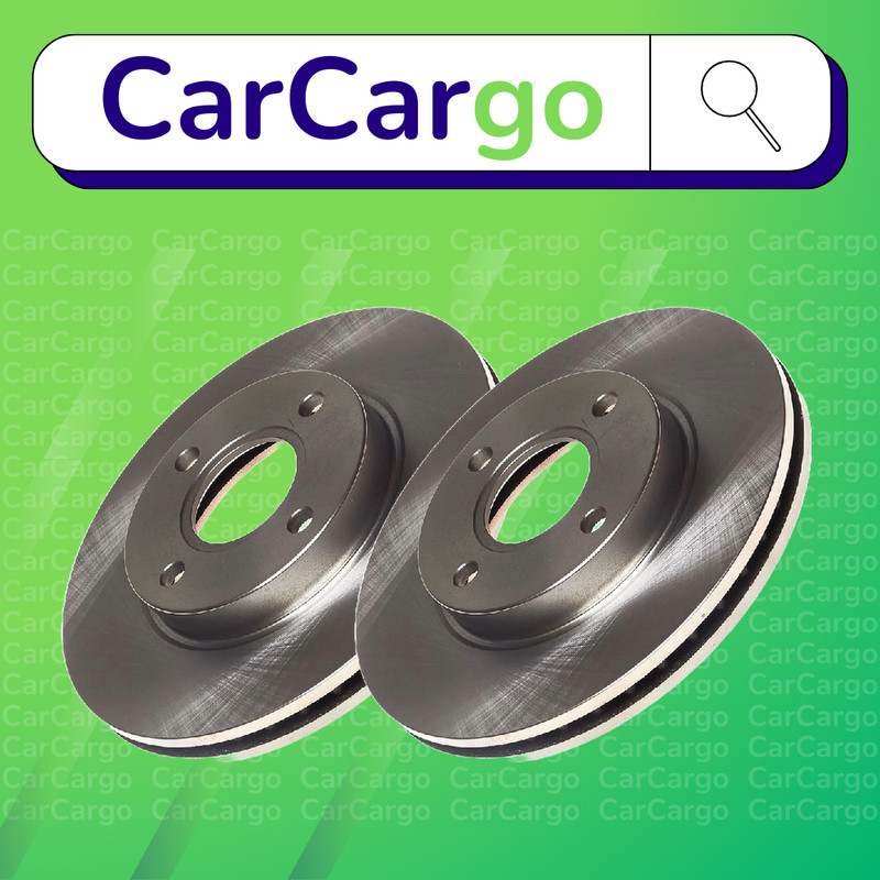 Premium Vented Front Brake Discs Pair Ford Mondeo 2.0 i 1996-2000 260 mm