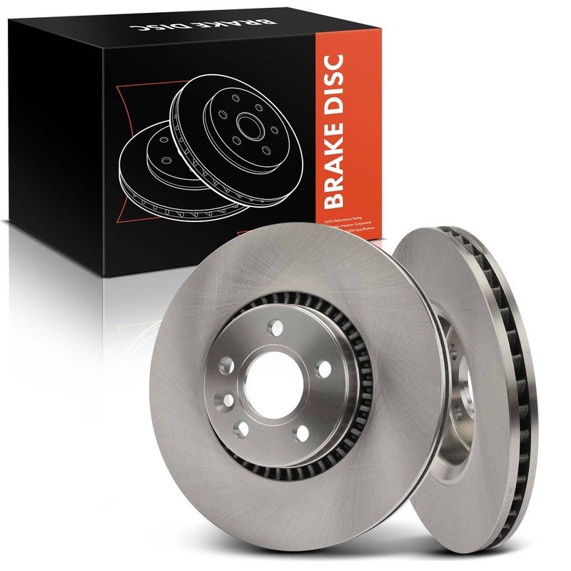 2x Disc Brake Rotors for Land Rover LR2 2008-2015 Volvo S60 S80 V60 V70 Front