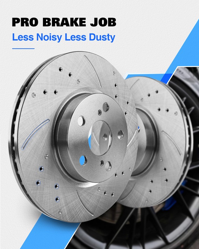 Front Brake Rotors & Pads for 2011-2015 Hyundai Sonata 2011-2016 Kia Optima 2.4L gallery