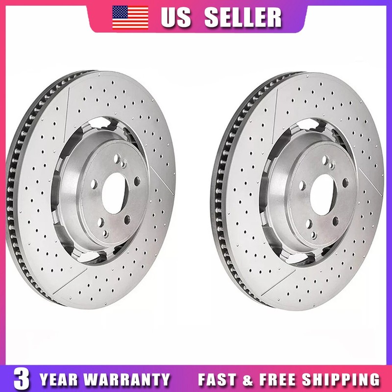 For Mercedes-Benz W222 S63 AMG S65 AMG 14-2020 4x New Front & Rear Brake Rotors gallery