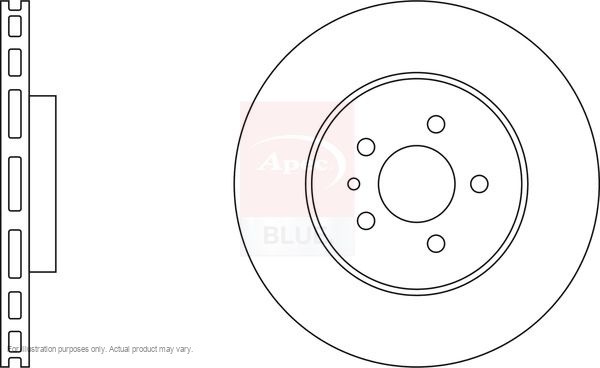 2X APEC Front Brake Discs for ALFA ROMEO 147 2001-10 284mm Vented SDK6172 gallery