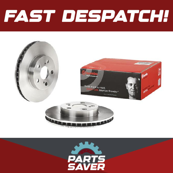 2x Brake Discs Pair Vented fits TOYOTA VISTA V5 1.8 Front 98 to 03 1ZZ-FE 255mm