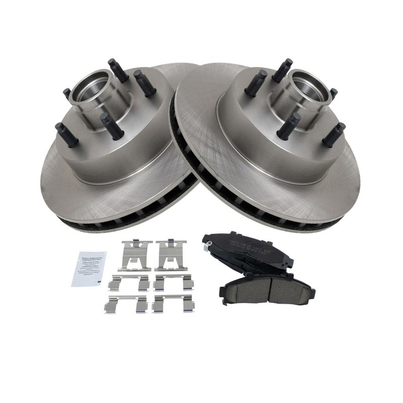 TRQ Front Premium Ceramic Brake Pad Rotor Kit for Ford Mazda Pickup Truck gallery