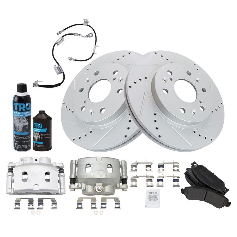 TRQ Performance Front Brake Pad & Rotor Kit Fits Chevrolet GMC gallery