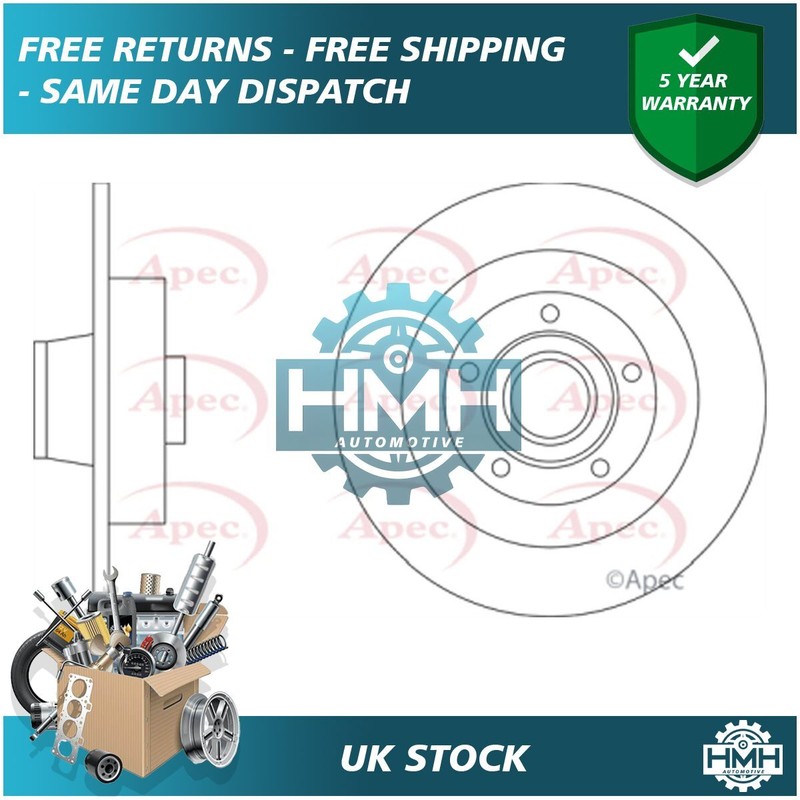 Fits Renault Scenic 2016- Grand Scenic 2016- Megane 2016- Brake Disc Rear Poppy