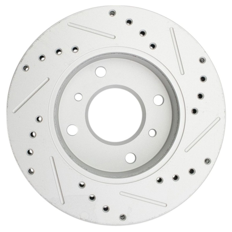 Performance Brake Rotor Drilled & Slotted Front Coated Pair for Nissan gallery