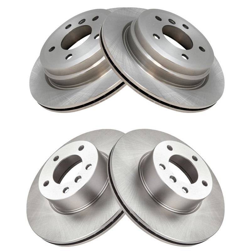 TRQ Replacement Brake Rotor Front & Rear Kit for BMW gallery