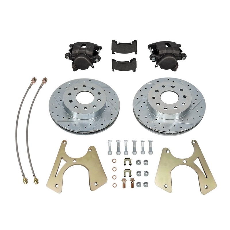 For GM 10 and 12 Bolt Motors Bolt-On Rear Disc Brake Conversion Kit Brand New gallery