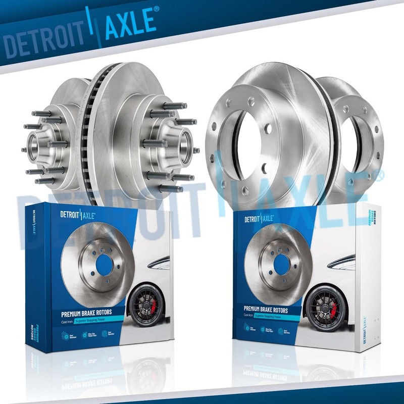 345mm Front and Rear Disc Brake Rotors Kit for 2008 – 2014 Ford E-450 Super Duty