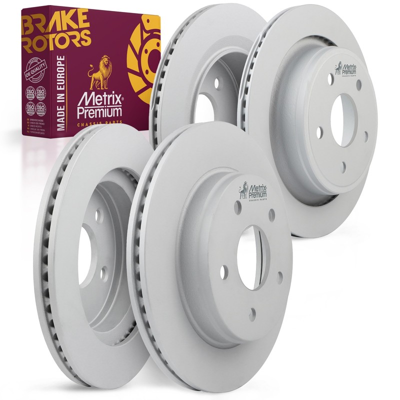 Front & Rear Brake Rotor Kit for Chrysler Aspen Dodge Durango Ram 1500 4 PCS