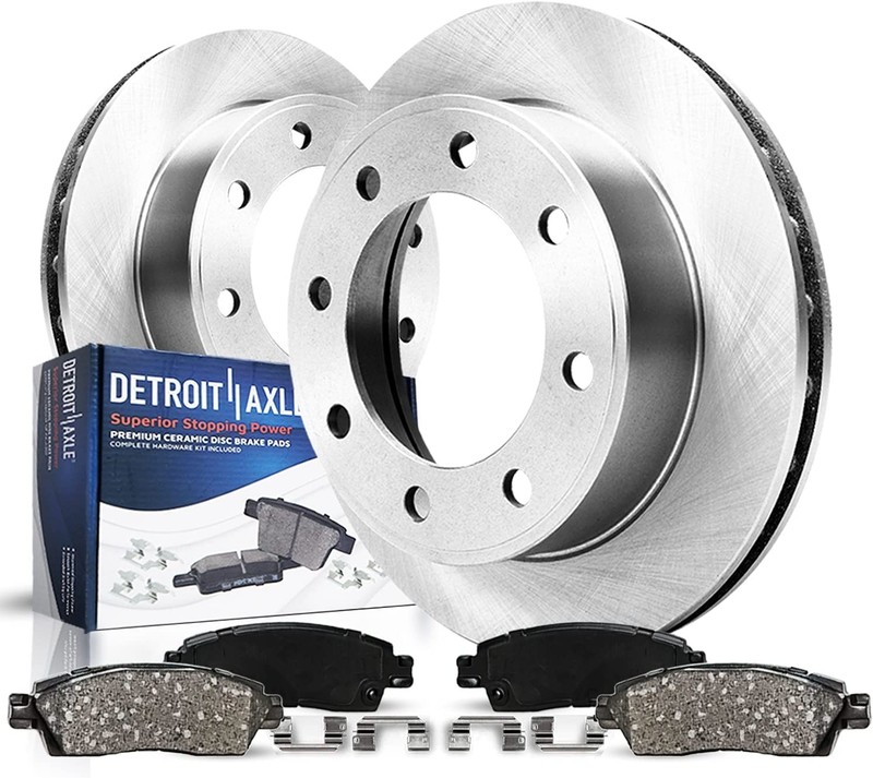 Rear Brake Pads Rotors for 2008-2025 Ford E-350 Super Duty