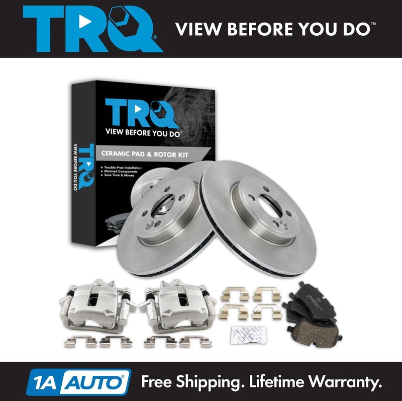 TRQ Front Brake Pad & Rotor Kit Fits 2007-2015 Mini