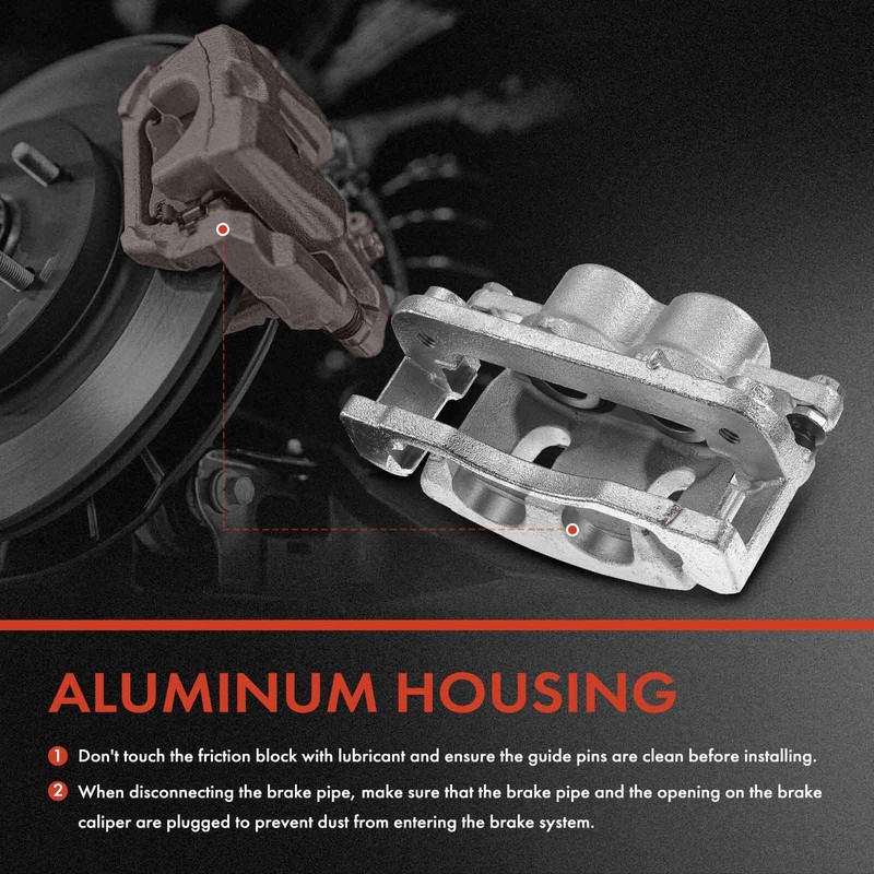 Front & Rear Drilled Rotor & Ceramic Brake Pad + Brake Caliper for Chevrolet GMC gallery