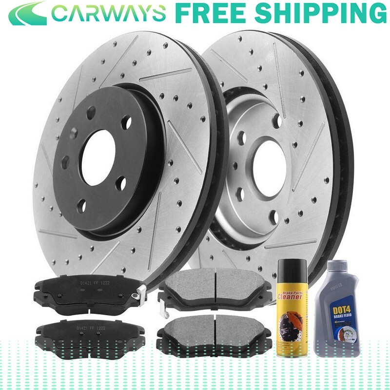 321mm Front Brake Rotors + Ceramic Pads for Impala Malibu Equinox Terrain Regal