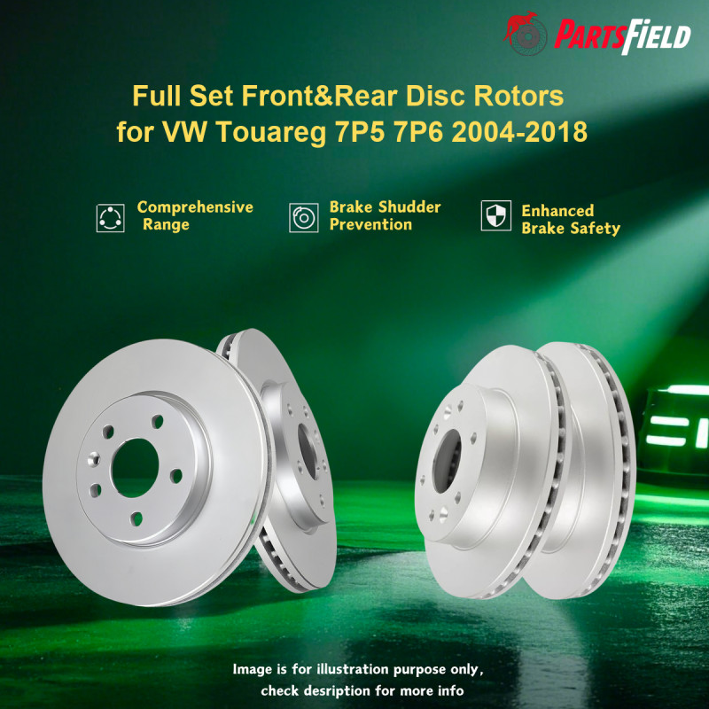 Full Set Front&Rear Disc Rotors for VW Touareg 7P5 7P6 2004-2018