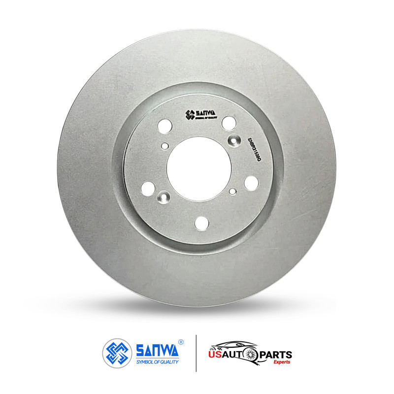 SANWA SET OF 2 FRONT BRAKE ROTOR VENTED & GEOMET COATED 320 MM FOR ACURA 2009-14 gallery