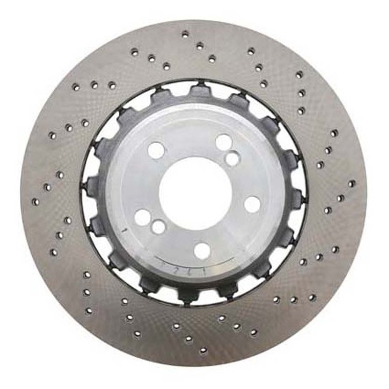 SHW Performance Rear Right Drilled 385mm Disc Brake Rotor For BMW F85 X5 F86 X6 gallery