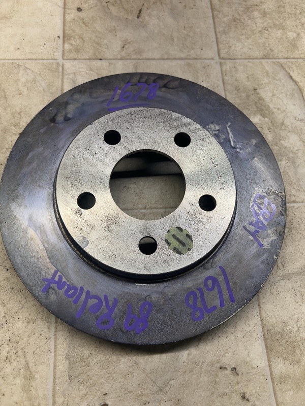 1986-1989 RELIANT ARIES 87-89 SUNDANCE SHADOW Front Disc Brake Rotor NEW MOPAR gallery