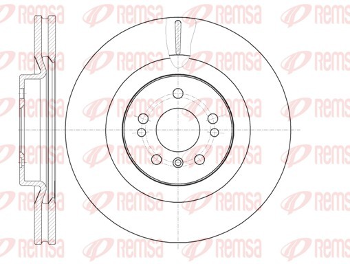 REMSA 61030.10 Brake Disc for Audi, Mercedes-Benz