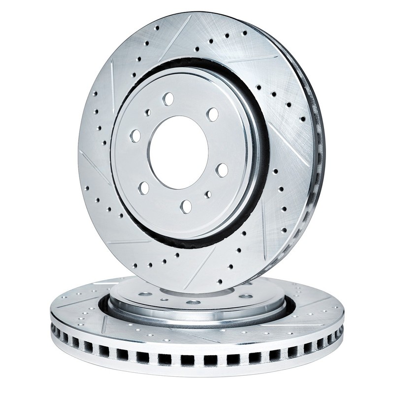 WGPN1-44000 R1 Concepts 2-Wheel Set Brake Discs Front for Hummer H1 2002-2004 gallery