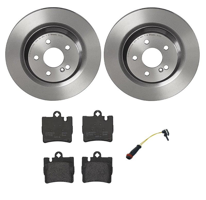 Brembo Rear Brake Kit 315mm Disc Rotors and Low-Met Pads For Mercedes C215 W220