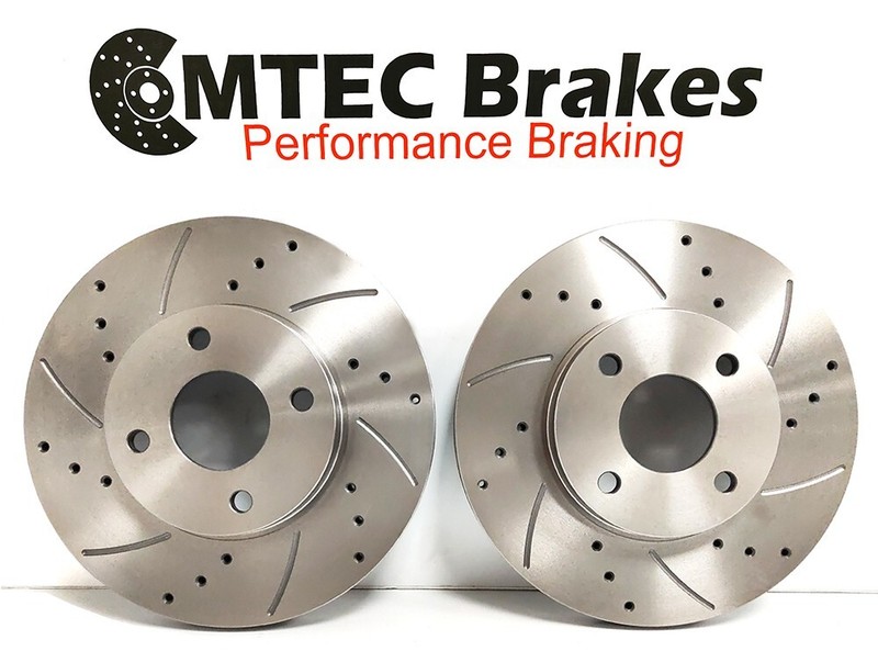 Ford Fiesta ST150 12/04-05/09 Front Rear Drilled Grooved Brake Discs Mintex Pads gallery
