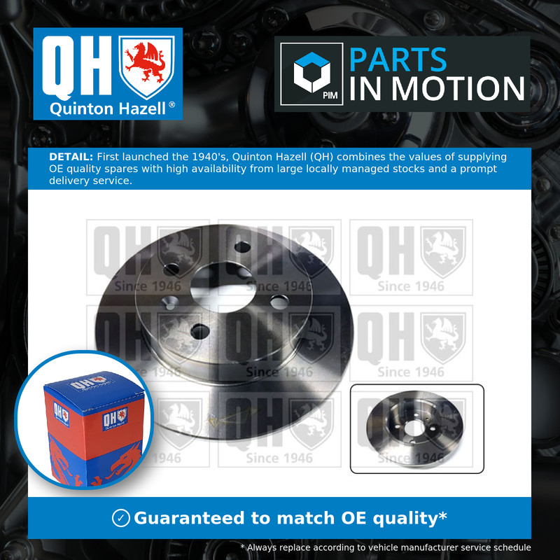 2x Brake Discs Pair Solid fits OPEL ASTRA H 1.9D Rear 04 to 10 240mm Set QH New