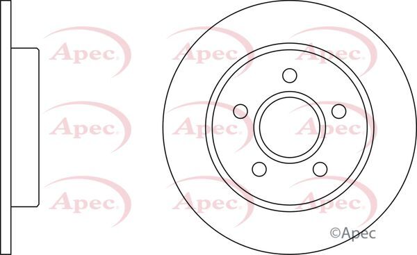 Brake Discs Pair Rear FOR FORD C-MAX 1.6 1.8 07->10 CHOICE2/2 Apec gallery