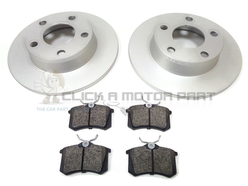 AUDI A6 ALLROAD 2.5TD 2.7 2000-2005 REAR 2 BRAKE DISCS AND PADS SET NEW