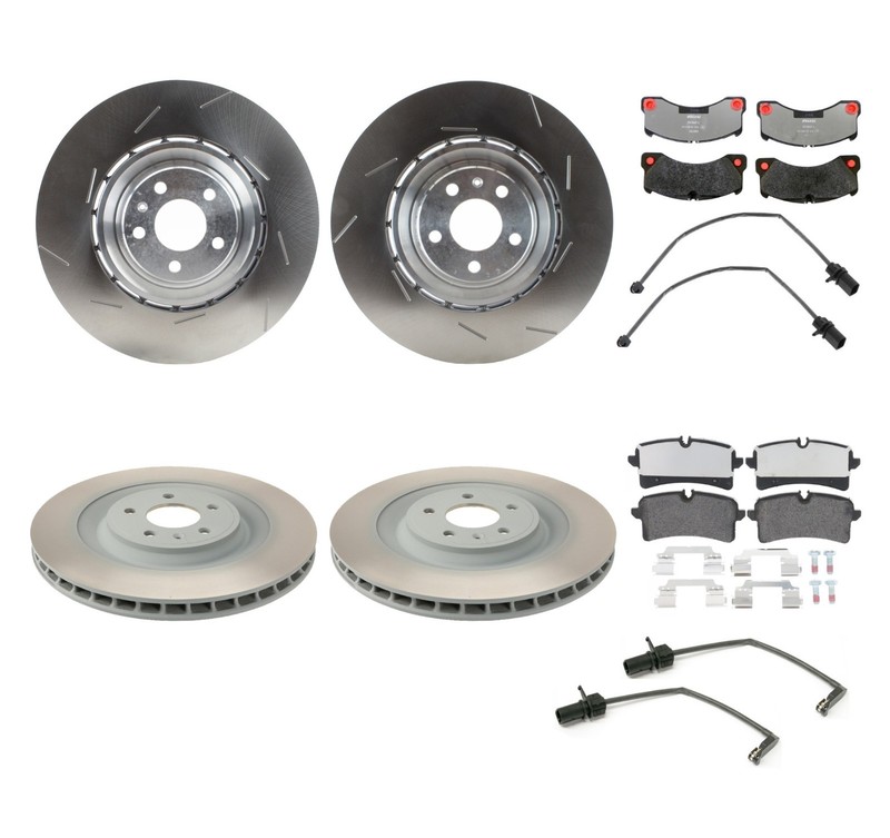 SHW Performance Front and Rear Disc Brake Pad and Rotor Kit For Porsche Macan