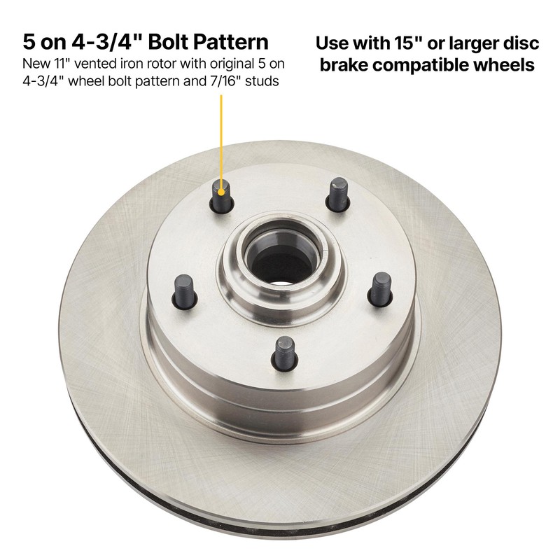 Speedway Motors Deluxe 1964-74 GM Car Front Spindle and Disc Brake Kit gallery