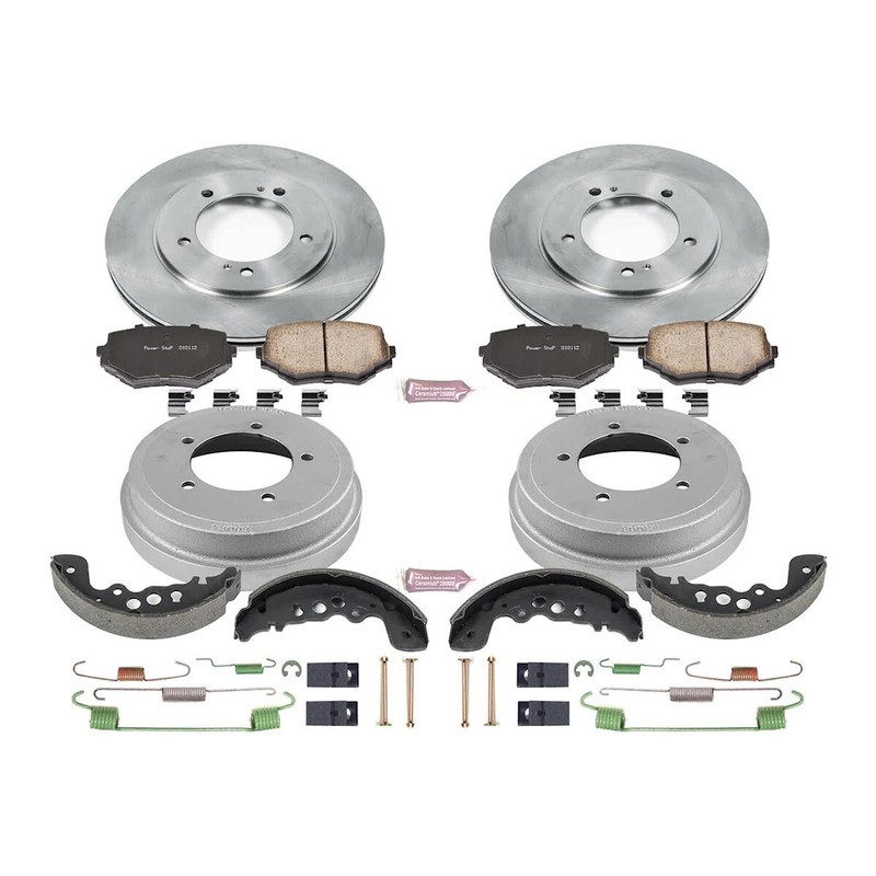 KOE15185DK Powerstop 4-Wheel Set Brake Disc And Drum Kits Front & Rear gallery