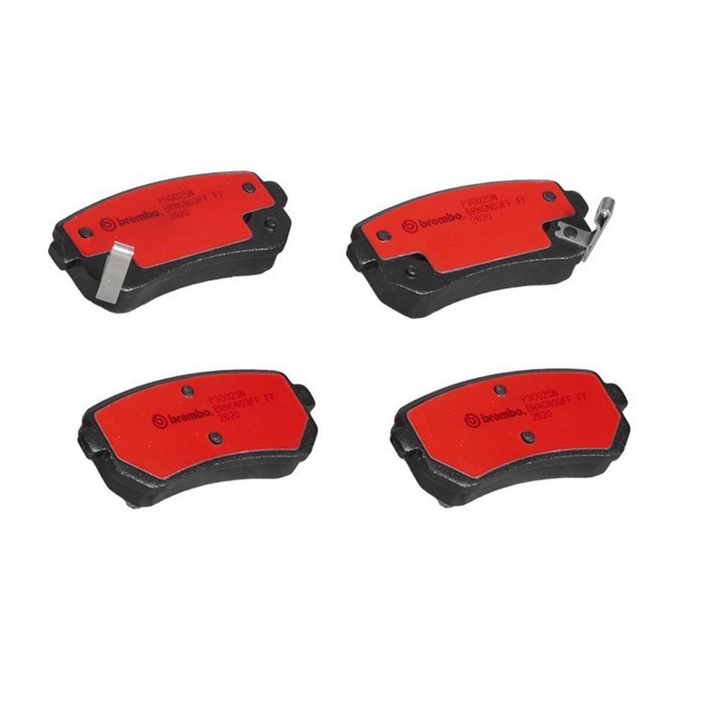 Brembo OEM Front & Rear Ceramic Brake Pads Kit For 2006-2007 Hyundai Accent 9 Yr gallery