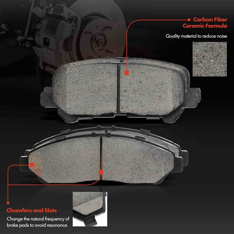 Drilled Rotor & Ceramic Brake Pad for Acura MDX 07-13 Honda Pilot Front & Rear gallery