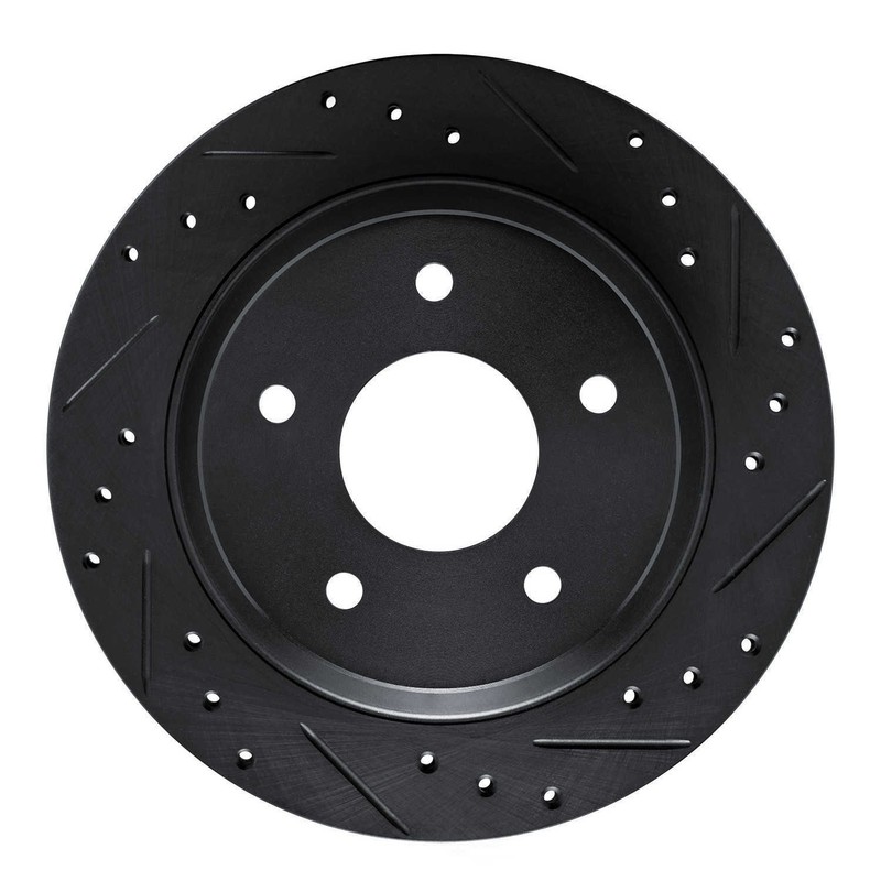 Disc Brake Rotor-Brake Rotor – Drilled And Slotted – Black fits 1984 Corvette