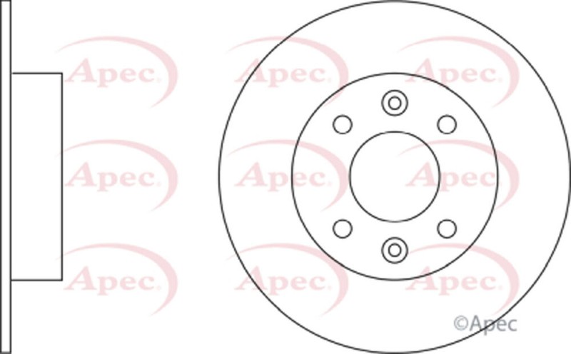 Apec Front Brake Disc Fits Renault Super 5 1985-1996 1.0 1.2 1.4 7700716947 gallery