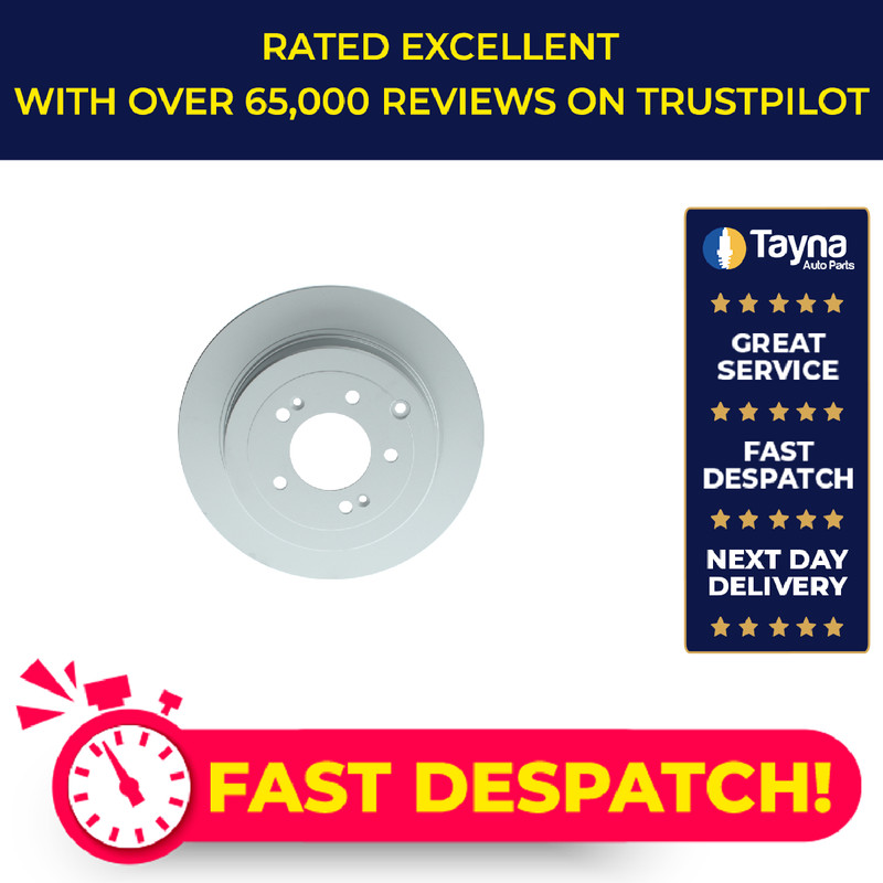 2x Brake Discs Pair Solid fits KIA SPORTAGE QL 1.7D Rear 15 to 22 D4FD 302mm Set