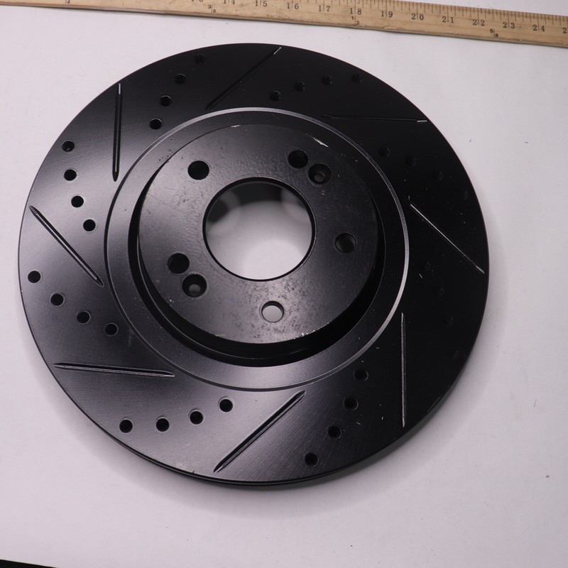 Dynamic Friction Drilled & Slotted Brake Rotor Zinc Black 633-03053L