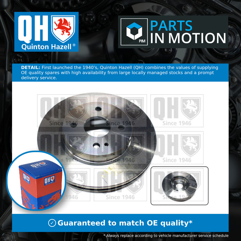2x Brake Discs Pair Vented fits MAZDA 2 1.5 Front 07 to 15 258mm Set QH Quality