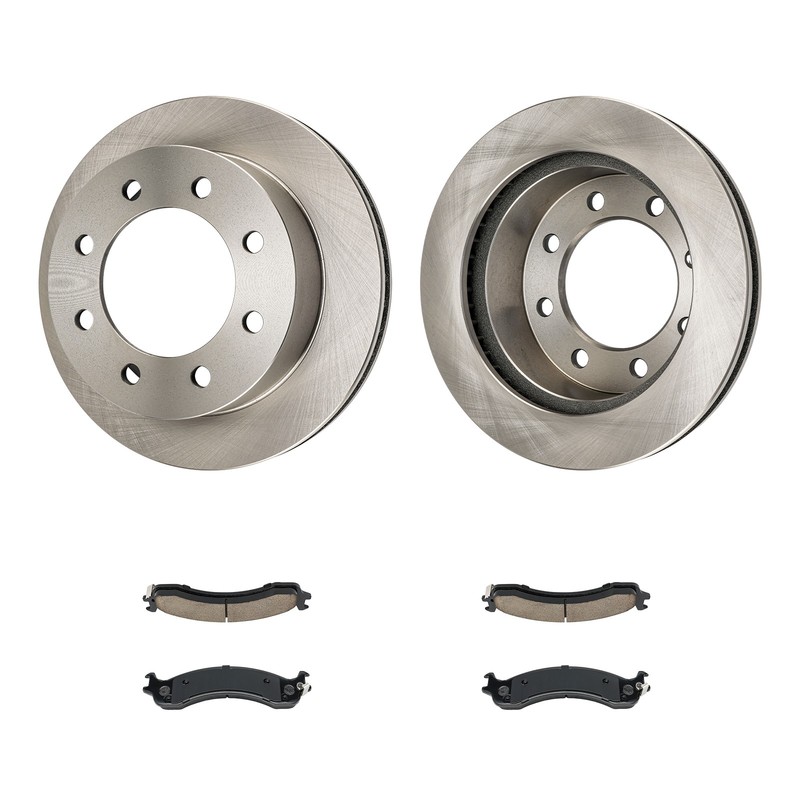 Front Brake Rotor and Pads Kit Fit For 2000-2002 Dodge Ram 2500 3500 6PR20000132 gallery