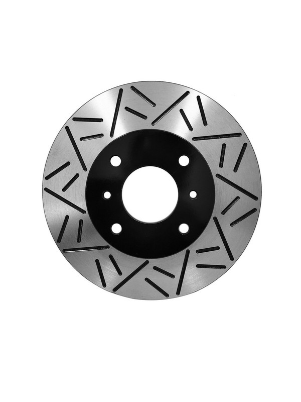 Duraplus Front Coat F-Slot Brake Rotors Ceramic Pads ESF-31417x-CRD1074