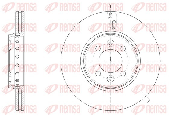 Remsa 61499.10 Brake Disc for Dacia, Renault