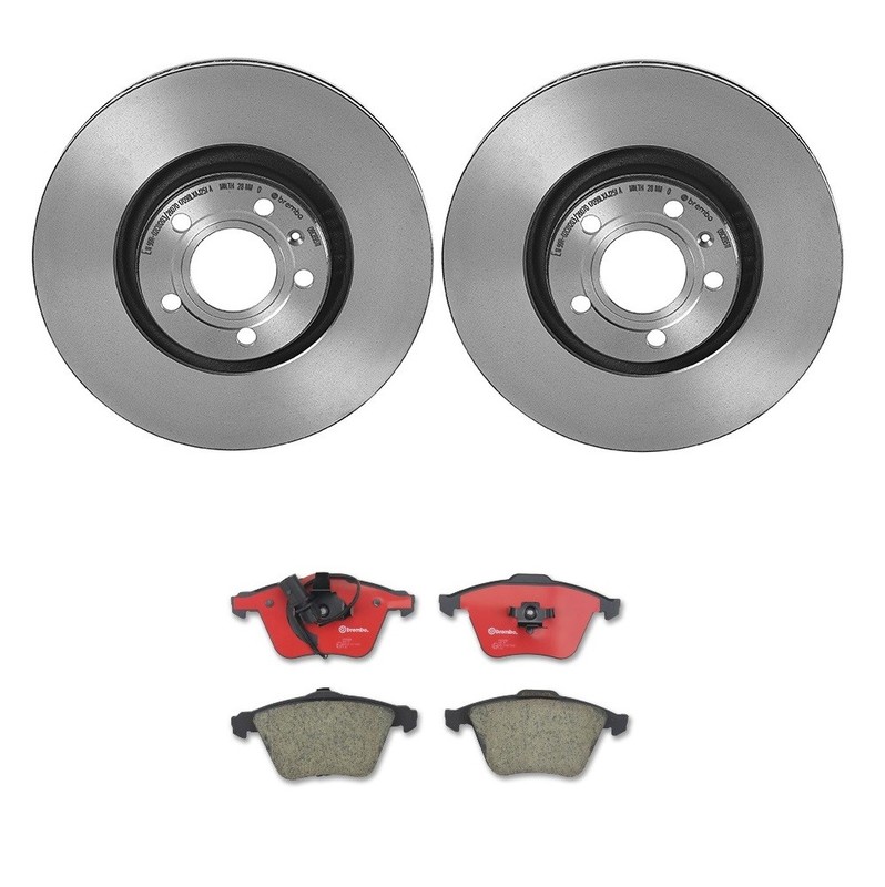 Brembo Front Brake Kit Ceramic Pads & 321mm PVT Disc Rotors for Audi A6 Quattro