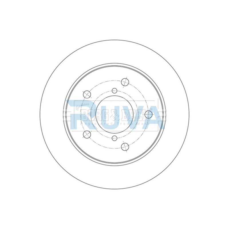 Fits Suzuki Swift 2017- 1.4 Ruva Rear 1x Brake Disc 5561168R00 gallery