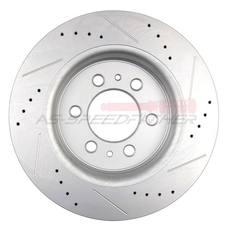 2X Front Brake Rotors + 4X Ceramic Pads For 2010-2017 Ford F150 Drill Slot gallery