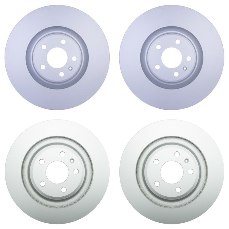 Hella Front 356mm Rear 330mm Brake Vented Rotors Kit For Audi A6 A7 A8 Quattro