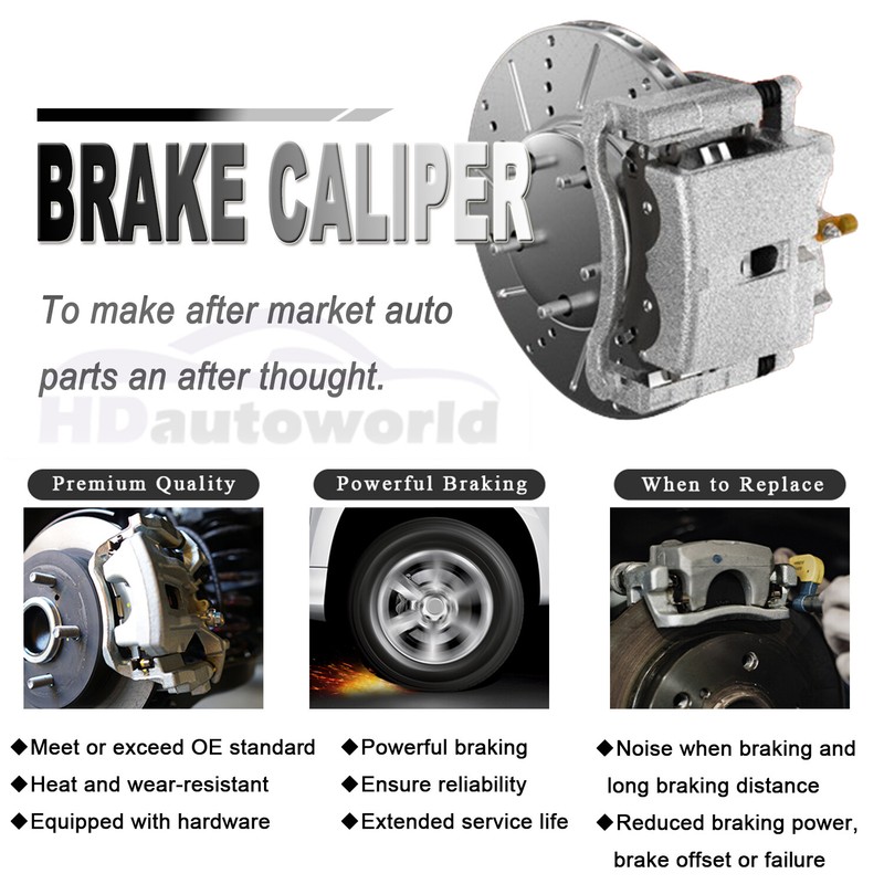 2x For 2005 2006 2007 Ford Five Hundred Freestyle Rear Brake Calipers W/ Bracket gallery