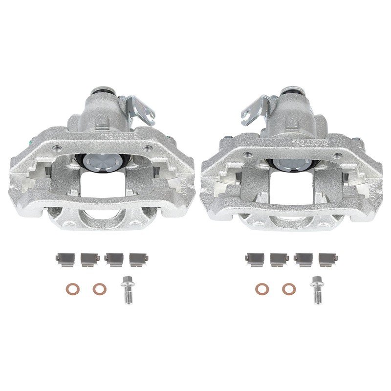 Rear Left Right Brake Calipers w/Bracket Pair For 09 Ford Flex 09-11 Lincoln MKS