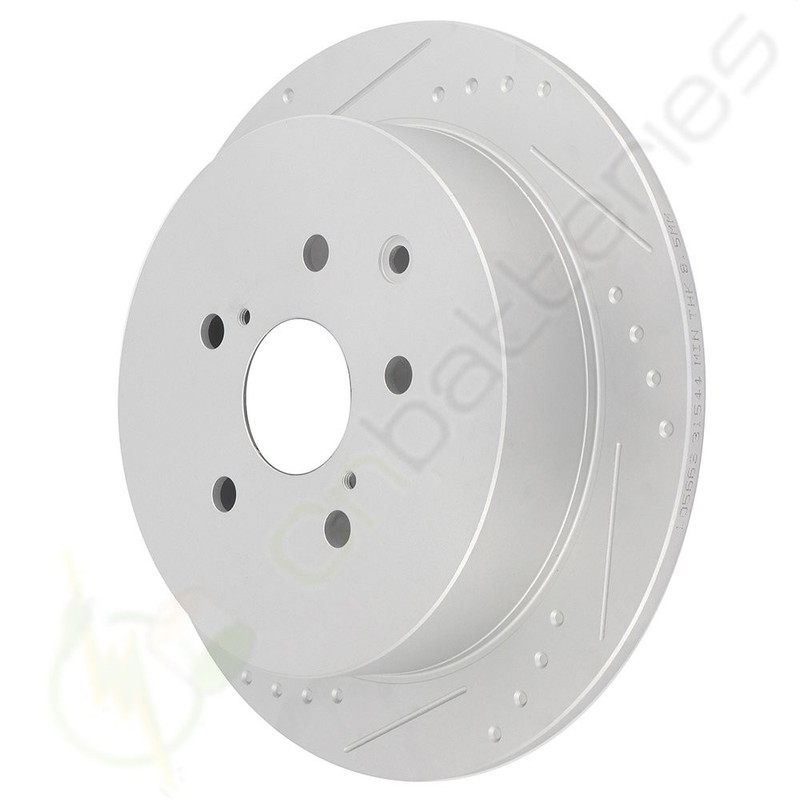 Rear Brake Rotors And Ceramic Pads Fits Lexus RX450h 10 11 12 13 14 15 gallery